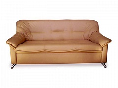 Трехместный офисный диван BRIZ коричневый