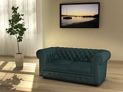 Офисный диван CHESTERTON зеленый в интерьере фото