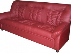 Красный трехместный офисный диван DENVER