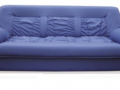 Синий трехместный диван DENVER