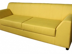 Двухместный диван для офиса TURIN желтый