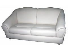 Белый двухместный диван BETTA