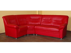 Угловой диван KARELIA красного цвета