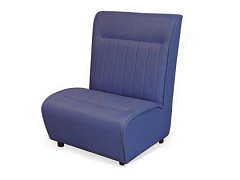 Синий одноместный диван PREMIER