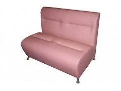 Розовый двухместный диван для офиса PREMIER
