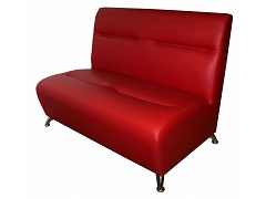 Красный двухместный диван PREMIER