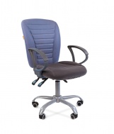 Кресло для персонала CHAIRMAN 9801 ERGO ткань голубая/серая